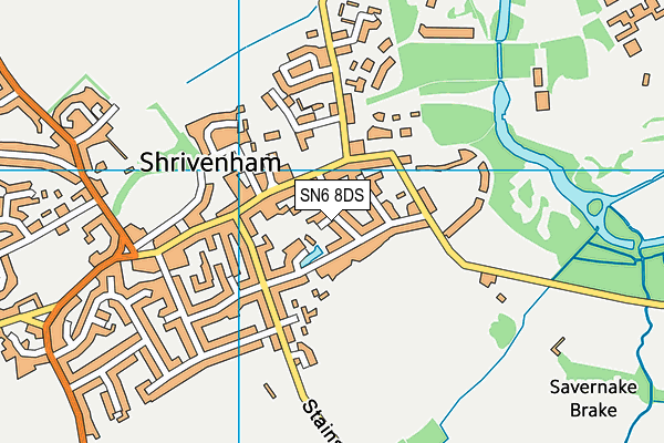 SN6 8DS map - OS VectorMap District (Ordnance Survey)