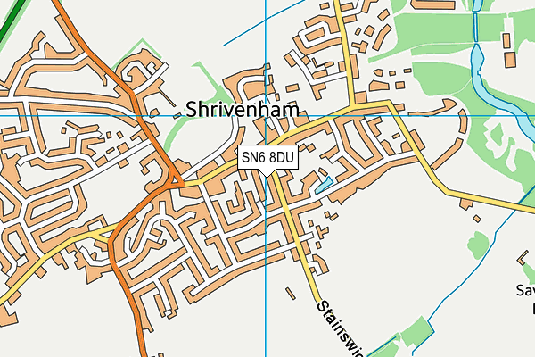 SN6 8DU map - OS VectorMap District (Ordnance Survey)