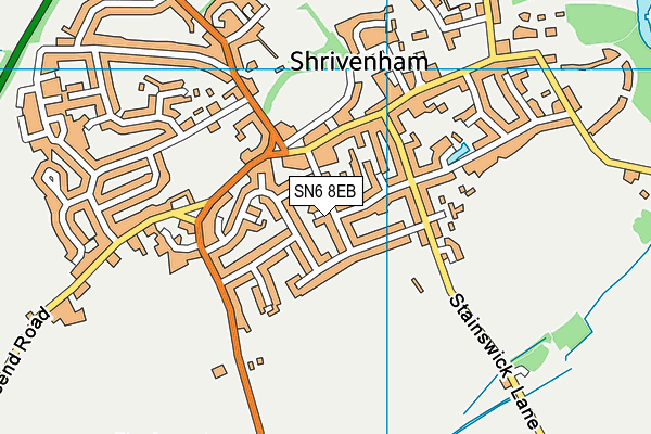 SN6 8EB map - OS VectorMap District (Ordnance Survey)