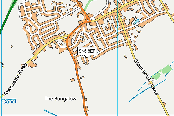 SN6 8EF map - OS VectorMap District (Ordnance Survey)