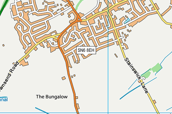 SN6 8EH map - OS VectorMap District (Ordnance Survey)