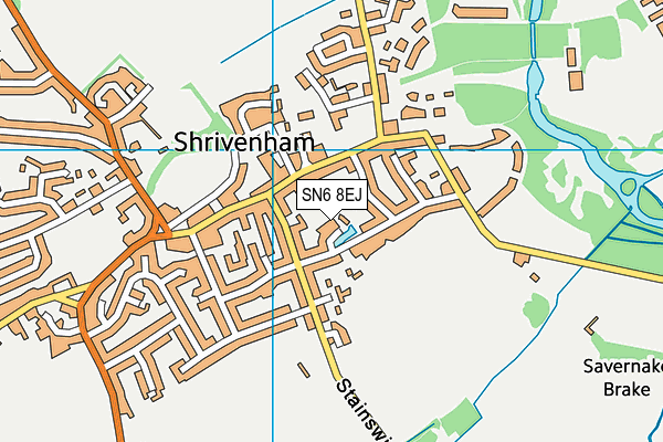 SN6 8EJ map - OS VectorMap District (Ordnance Survey)