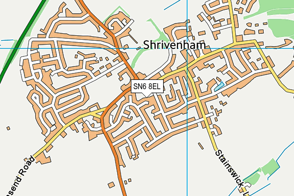 SN6 8EL map - OS VectorMap District (Ordnance Survey)