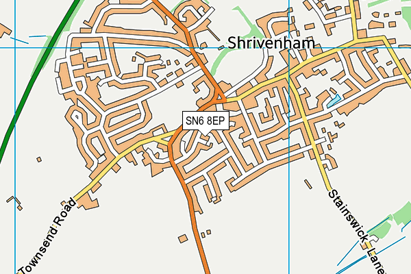 SN6 8EP map - OS VectorMap District (Ordnance Survey)