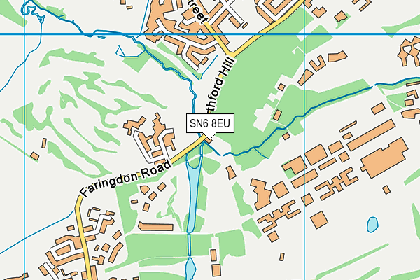 SN6 8EU map - OS VectorMap District (Ordnance Survey)