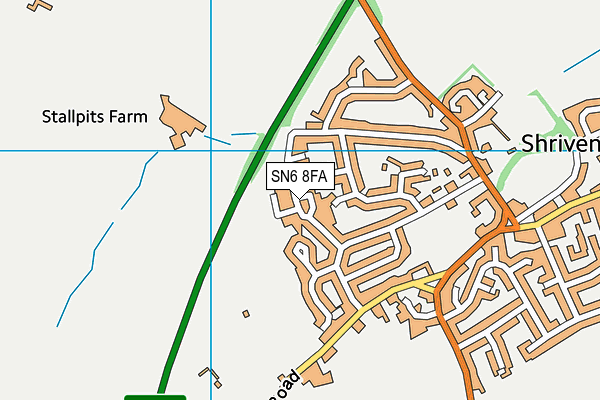 SN6 8FA map - OS VectorMap District (Ordnance Survey)