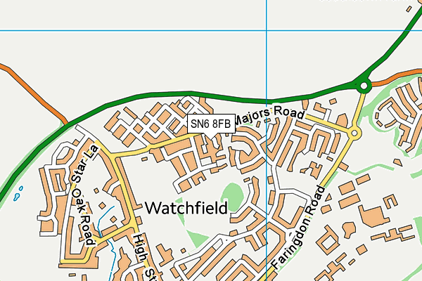 SN6 8FB map - OS VectorMap District (Ordnance Survey)