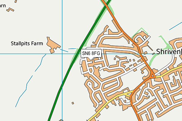SN6 8FG map - OS VectorMap District (Ordnance Survey)