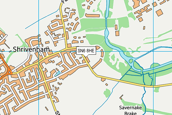 SN6 8HE map - OS VectorMap District (Ordnance Survey)