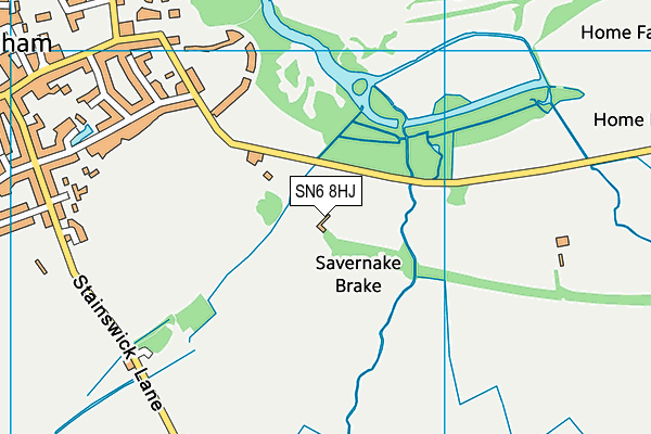 SN6 8HJ map - OS VectorMap District (Ordnance Survey)