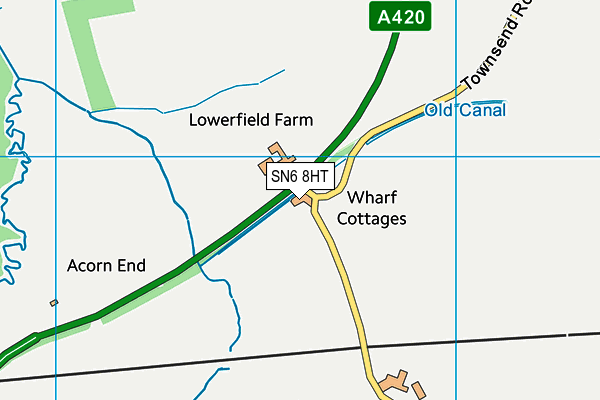 SN6 8HT map - OS VectorMap District (Ordnance Survey)