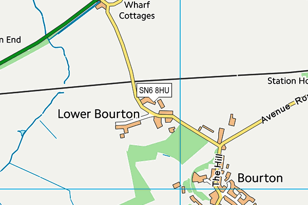 SN6 8HU map - OS VectorMap District (Ordnance Survey)