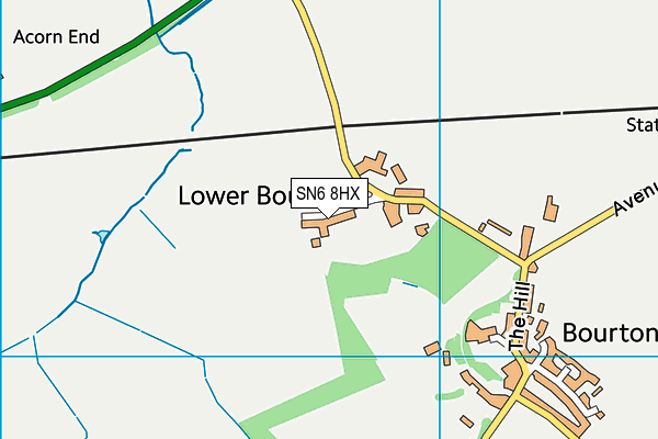 SN6 8HX map - OS VectorMap District (Ordnance Survey)