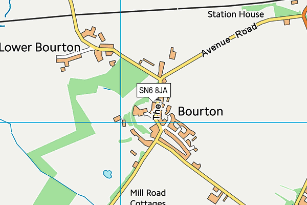 SN6 8JA map - OS VectorMap District (Ordnance Survey)