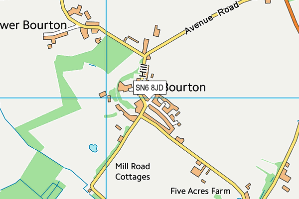 SN6 8JD map - OS VectorMap District (Ordnance Survey)