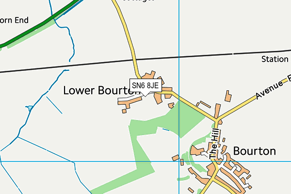 SN6 8JE map - OS VectorMap District (Ordnance Survey)