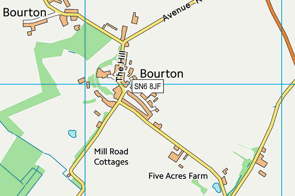 SN6 8JF map - OS VectorMap District (Ordnance Survey)