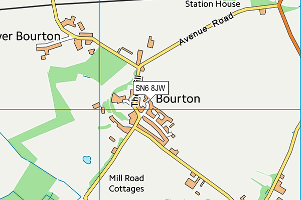 SN6 8JW map - OS VectorMap District (Ordnance Survey)