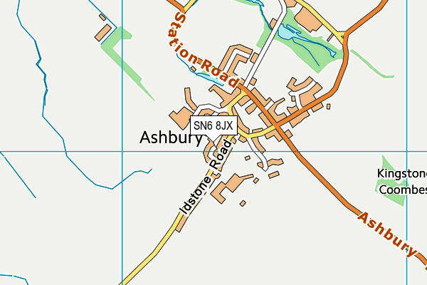 SN6 8JX map - OS VectorMap District (Ordnance Survey)