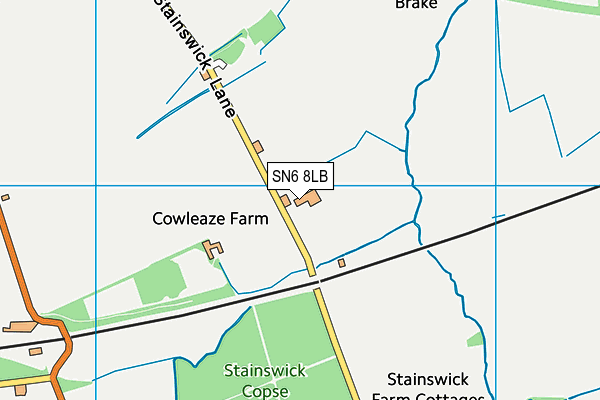 SN6 8LB map - OS VectorMap District (Ordnance Survey)