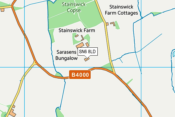 SN6 8LD map - OS VectorMap District (Ordnance Survey)