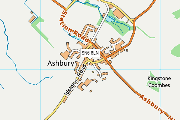 Ashbury With Compton Beauchamp Church of England Primary School map (SN6 8LN) - OS VectorMap District (Ordnance Survey)