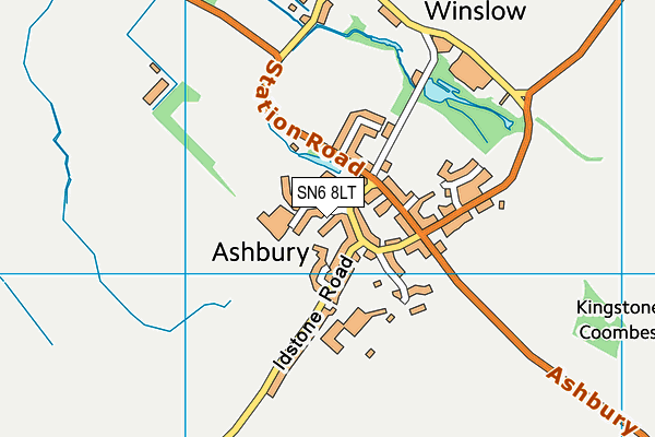 SN6 8LT map - OS VectorMap District (Ordnance Survey)