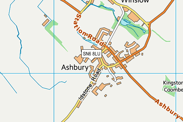 SN6 8LU map - OS VectorMap District (Ordnance Survey)