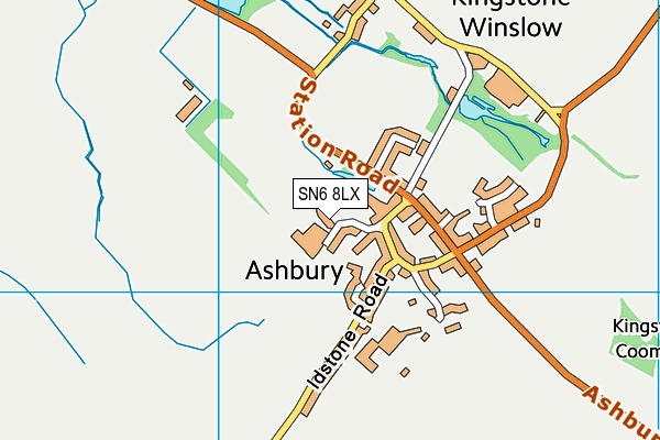 SN6 8LX map - OS VectorMap District (Ordnance Survey)