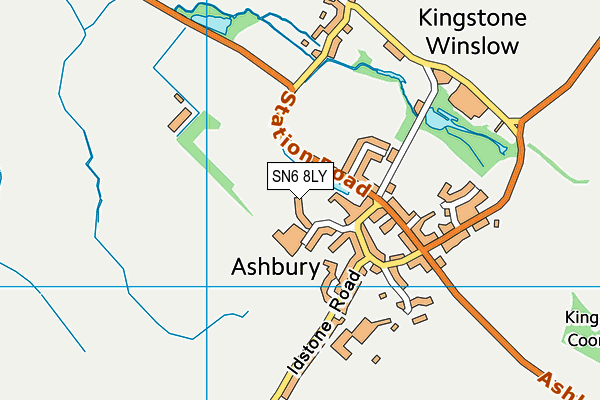 SN6 8LY map - OS VectorMap District (Ordnance Survey)