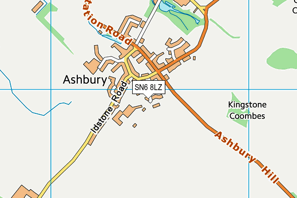 SN6 8LZ map - OS VectorMap District (Ordnance Survey)