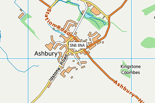 SN6 8NA map - OS VectorMap District (Ordnance Survey)