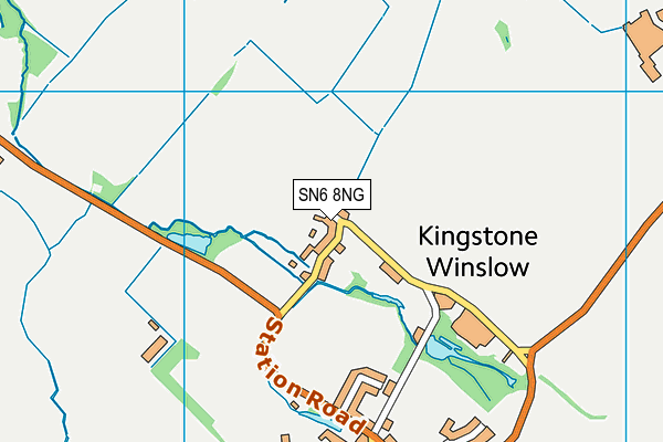 SN6 8NG map - OS VectorMap District (Ordnance Survey)