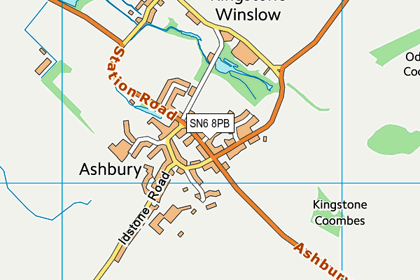 SN6 8PB map - OS VectorMap District (Ordnance Survey)