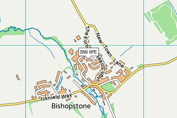 SN6 8PE map - OS VectorMap District (Ordnance Survey)