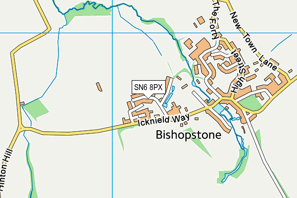 SN6 8PX map - OS VectorMap District (Ordnance Survey)