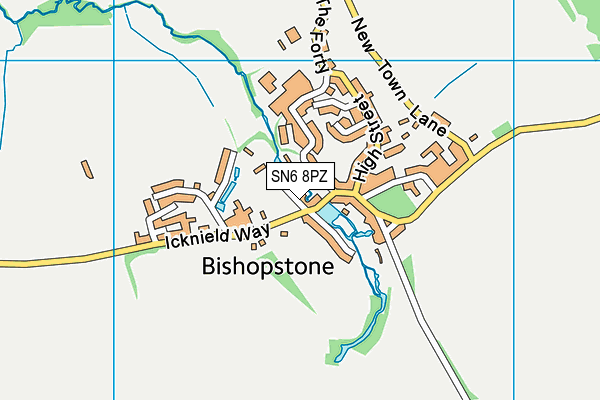 SN6 8PZ map - OS VectorMap District (Ordnance Survey)