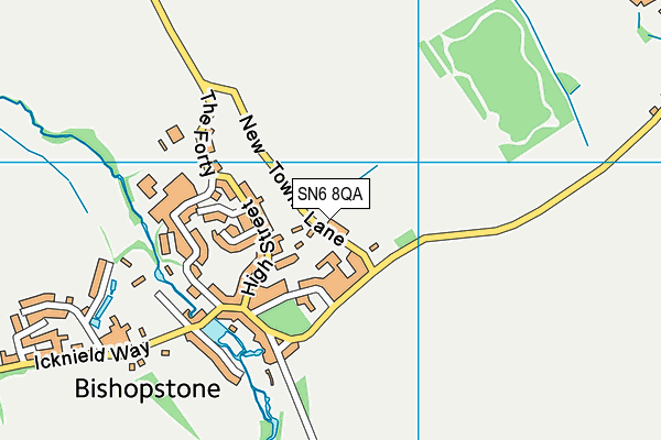 SN6 8QA map - OS VectorMap District (Ordnance Survey)