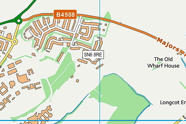 SN6 8RE map - OS VectorMap District (Ordnance Survey)