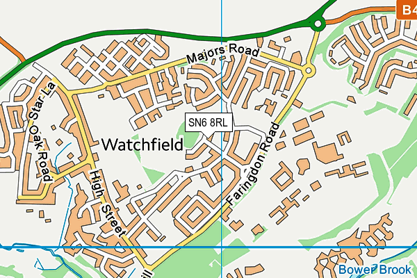 SN6 8RL map - OS VectorMap District (Ordnance Survey)