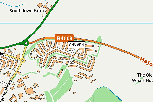 SN6 8RN map - OS VectorMap District (Ordnance Survey)