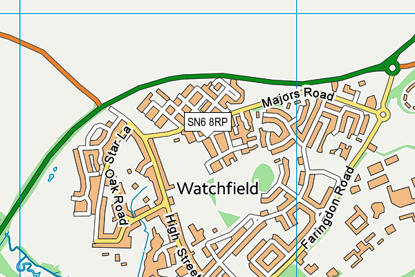 SN6 8RP map - OS VectorMap District (Ordnance Survey)