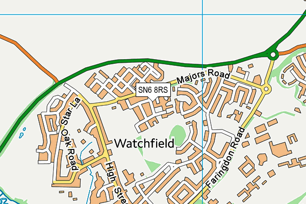 SN6 8RS map - OS VectorMap District (Ordnance Survey)