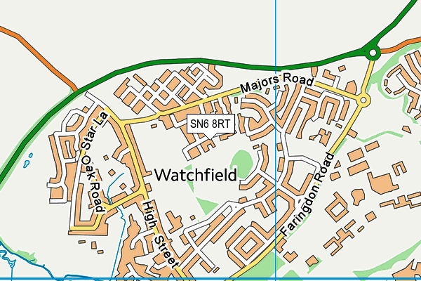 SN6 8RT map - OS VectorMap District (Ordnance Survey)