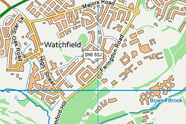 SN6 8SJ map - OS VectorMap District (Ordnance Survey)