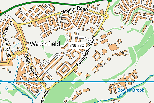 SN6 8SQ map - OS VectorMap District (Ordnance Survey)