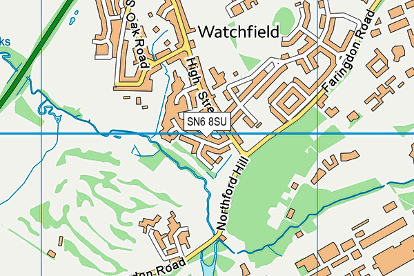 SN6 8SU map - OS VectorMap District (Ordnance Survey)