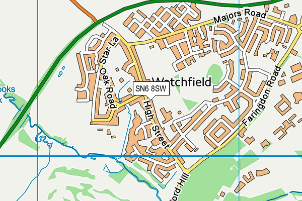 SN6 8SW map - OS VectorMap District (Ordnance Survey)