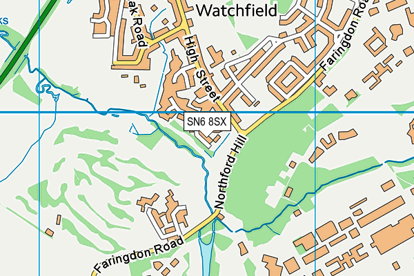 SN6 8SX map - OS VectorMap District (Ordnance Survey)