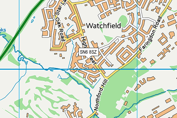 SN6 8SZ map - OS VectorMap District (Ordnance Survey)